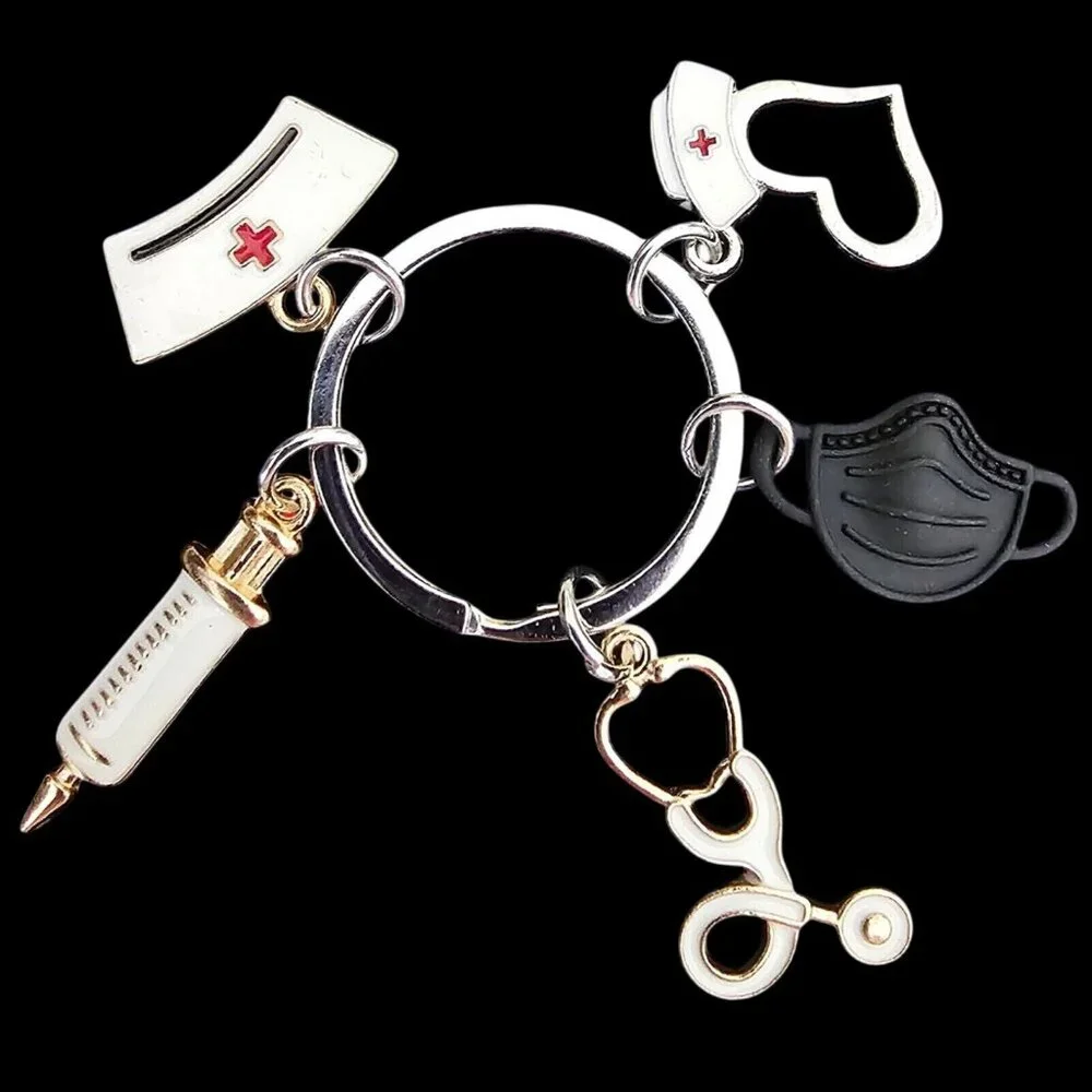 Nurse Keychain Bag Backpack Charm Practitioner Student Graduation Thank You Gift